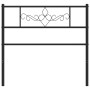 Black metal headboard 100 cm by , Headboards and footboards - Ref: Foro24-355296, Price: 27,14 €, Discount: %