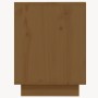 Armario zapatero madera maciza de pino marrón miel 110x34x45 cm de , Zapateros y organizadores de calzado - Ref: Foro24-81354...