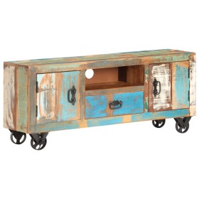 Recycled solid wood TV cabinet 120x30x50 cm by , TV Furniture - Ref: Foro24-321534, Price: 299,43 €, Discount: %