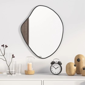 Black wall mirror 50x40 cm by , Mirrors - Ref: Foro24-348252, Price: 35,62 €, Discount: %