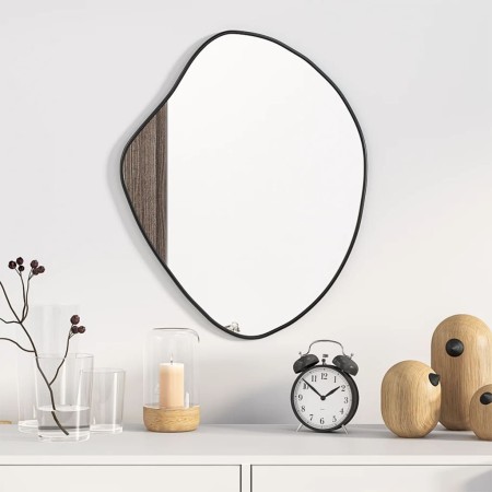 Black wall mirror 50x40 cm by , Mirrors - Ref: Foro24-348252, Price: 35,56 €, Discount: %