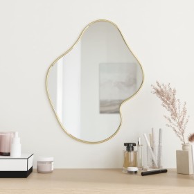 Golden wall mirror 50x40 cm by , Mirrors - Ref: Foro24-348271, Price: 33,99 €, Discount: %