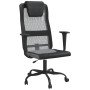 Silla de oficina tela de malla y cuero sintético gris y negro de , Sillas de oficina - Ref: Foro24-353022, Precio: 67,11 €, D...