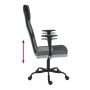 Silla de oficina tela de malla y cuero sintético gris y negro de , Sillas de oficina - Ref: Foro24-353022, Precio: 67,11 €, D...