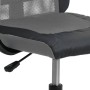 Silla de oficina tela de malla y cuero sintético gris y negro de , Sillas de oficina - Ref: Foro24-353022, Precio: 67,11 €, D...