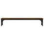 Oak brown engineered wood display support 85x23x15.5cm by , Computer bases and risers - Ref: Foro24-834009, Price: 29,99 €, D...