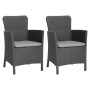 Allibert Garden chairs 2 units Miami graphite color by , Garden chairs - Ref: Foro24-3082795, Price: 189,78 €, Discount: %