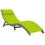 Sun lounger with solid acacia wood frame and gray cushion by , Loungers - Ref: Foro24-3064055, Price: 138,97 €, Discount: %