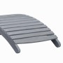 Sun lounger with solid acacia wood frame and gray cushion by , Loungers - Ref: Foro24-3064055, Price: 138,97 €, Discount: %