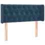 Dark blue velvet headboard 103x16x78/88 cm by , Headboards and footboards - Ref: Foro24-3119150, Price: 63,62 €, Discount: %