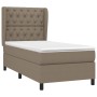 Cama box spring con colchón tela gris taupe 80x200 cm de , Camas y somieres - Ref: Foro24-3128161, Precio: 368,15 €, Descuent...