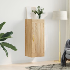 Armario de pared madera ingeniería roble Sonoma 34,5x34x90 cm de , Aparadores - Ref: Foro24-835021, Precio: 39,99 €, Descuent...