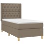 Cama box spring con colchón tela gris taupe 80x200 cm de , Camas y somieres - Ref: Foro24-3132189, Precio: 369,99 €, Descuent...