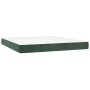 Cama box spring con colchón terciopelo verde oscuro 160x200 cm de , Camas y somieres - Ref: Foro24-3132870, Precio: 615,21 €,...