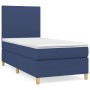 Box spring bed with blue fabric mattress 80x200 cm by , Beds and slatted bases - Ref: Foro24-3142135, Price: 330,67 €, Discou...