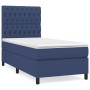 Cama box spring con colchón tela azul 90x190 cm de , Camas y somieres - Ref: Foro24-3141983, Precio: 373,78 €, Descuento: %