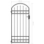 Garden gate with black steel arch 89x200 cm by , garden gates - Ref: Foro24-145750, Price: 138,18 €, Discount: %