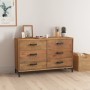 Sideboard aus massivem Kiefernholz braun 110x35x70 cm von , Sideboards - Ref: Foro24-349921, Preis: 306,99 €, Rabatt: %