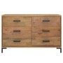 Aparador de madera maciza de pino marrón 110x35x70 cm de , Aparadores - Ref: Foro24-349921, Precio: 292,06 €, Descuento: %