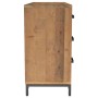 Aparador de madera maciza de pino marrón 110x35x70 cm de , Aparadores - Ref: Foro24-349921, Precio: 292,06 €, Descuento: %