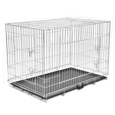 XXL-Klappkäfig für Hunde aus Metall von vidaXL, Transportboxen und Boxen für Haustiere - Ref: Foro24-170219, Preis: 168,77 €,...