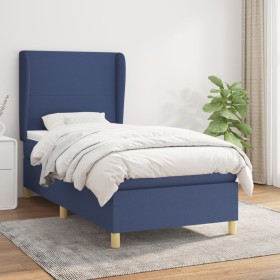 Boxspringbett mit blauer Stoffmatratze 80x200 cm von , Betten und Lattenroste - Ref: Foro24-3128323, Preis: 336,42 €, Rabatt: %