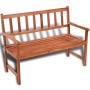 Solid acacia wood garden bench 120 cm by vidaXL, garden benches - Ref: Foro24-41448, Price: 159,55 €, Discount: %