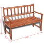 Gartenbank aus massivem Akazienholz, 120 cm von vidaXL, Gartenbänke - Ref: Foro24-41448, Preis: 159,99 €, Rabatt: %