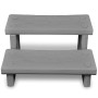 Escalones para bañera de hiromasaje gris de vidaXL, Accesorios para piscinas y spa - Ref: Foro24-90881, Precio: 122,97 €, Des...