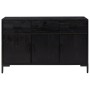 Sideboard aus massivem schwarzem Kiefernholz, 110 x 35 x 70 cm von , Sideboards - Ref: Foro24-349920, Preis: 247,99 €, Rabatt: %