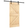 Puerta corredera con herrajes madera maciza de pino 95x210 cm de , Puertas - Ref: Foro24-3202985, Precio: 182,37 €, Descuento: %