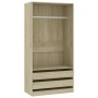 Sonoma oak plywood cabinet 100x50x200 cm by , Wardrobes - Ref: Foro24-800606, Price: 169,99 €, Discount: %