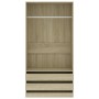 Sonoma oak plywood cabinet 100x50x200 cm by , Wardrobes - Ref: Foro24-800606, Price: 169,99 €, Discount: %