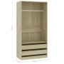 Sonoma oak plywood cabinet 100x50x200 cm by , Wardrobes - Ref: Foro24-800606, Price: 169,99 €, Discount: %