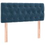 Dark blue velvet headboard 100x7x78/88 cm by , Headboards and footboards - Ref: Foro24-346338, Price: 56,99 €, Discount: %