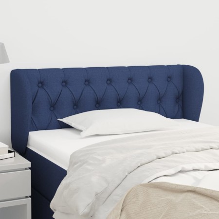 Blue fabric headboard 93x23x78/88 cm by , Headboards and footboards - Ref: Foro24-3117468, Price: 60,23 €, Discount: %