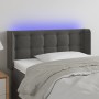 Dark gray velvet headboard with LED 83x16x78/88 cm by , Headboards and footboards - Ref: Foro24-3123701, Price: 57,45 €, Disc...