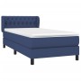 Box spring bed with blue fabric mattress 90x200 cm by , Beds and slatted bases - Ref: Foro24-3126459, Price: 301,99 €, Discou...