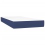 Box spring bed with blue fabric mattress 90x200 cm by , Beds and slatted bases - Ref: Foro24-3126459, Price: 301,99 €, Discou...