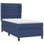 Cama box spring con colchón tela azul 90x190 cm de , Camas y somieres - Ref: Foro24-3128171, Precio: 374,11 €, Descuento: %