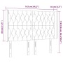 LED-Kopfteil aus dunkelgrünem Samt, 163 x 16 x 118/128 cm von , Kopf- und Fußteile - Ref: Foro24-3124441, Preis: 172,18 €, Ra...