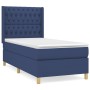 Box spring bed with blue fabric mattress 90x190 cm by , Beds and slatted bases - Ref: Foro24-3132199, Price: 393,29 €, Discou...