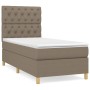 Box spring bed with taupe gray fabric mattress 80x200 cm by , Beds and slatted bases - Ref: Foro24-3142533, Price: 353,61 €, ...