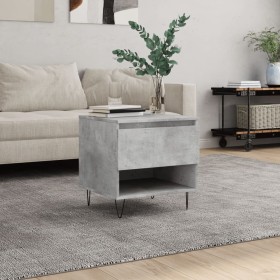 Concrete gray engineered wood coffee table 50x46x50 cm by , Coffee table - Ref: Foro24-830916, Price: 34,35 €, Discount: %