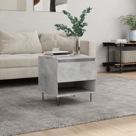 Concrete gray engineered wood coffee table 50x46x50 cm by , Coffee table - Ref: Foro24-830916, Price: 35,03 €, Discount: %