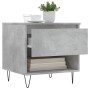 Mesa de centro madera de ingeniería gris hormigón 50x46x50 cm de , Mesas de centro - Ref: Foro24-830916, Precio: 34,35 €, Des...