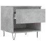 Mesa de centro madera de ingeniería gris hormigón 50x46x50 cm de , Mesas de centro - Ref: Foro24-830916, Precio: 34,35 €, Des...