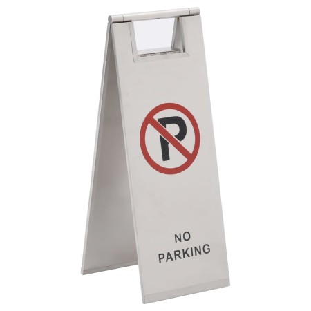 Stainless steel folding parking sign by , Parking signs and fords - Ref: Foro24-149574, Price: 40,92 €, Discount: %