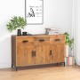 Solid brown pine wood sideboard 110x35x70 cm by , Sideboards - Ref: Foro24-349919, Price: 282,93 €, Discount: %