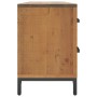 Solid brown pine wood storage cabinet 110x30x45 cm by , Lockers and storage cabinets - Ref: Foro24-349931, Price: 207,83 €, D...